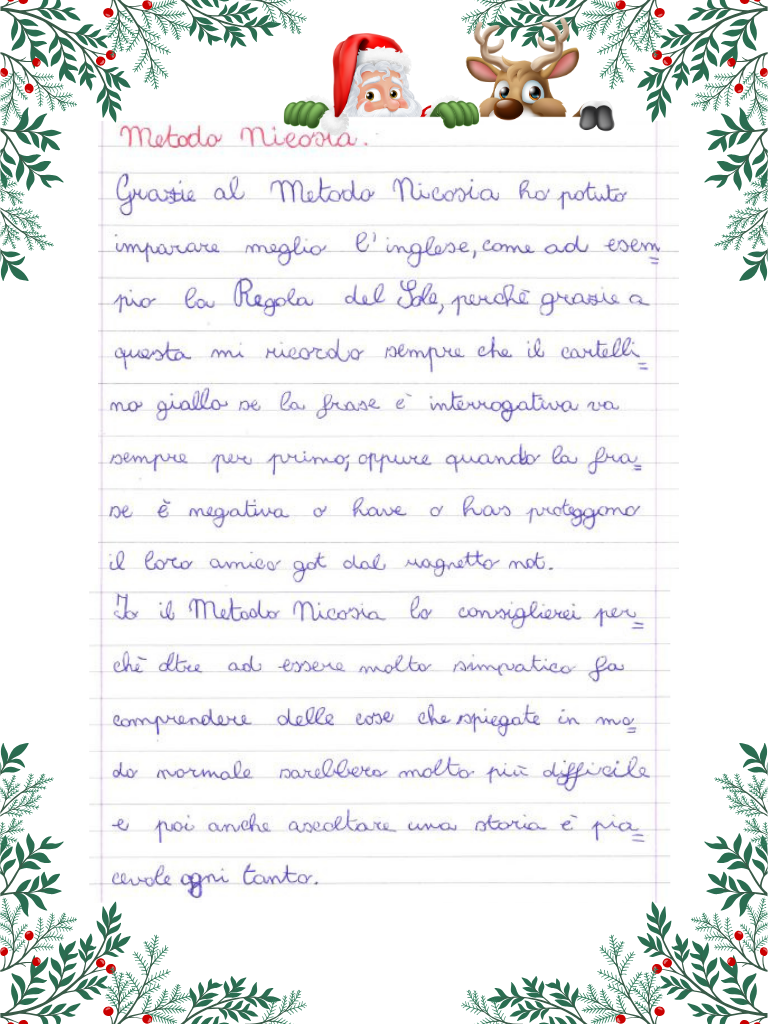 Grazie al Metodo ho imparato cose che spiegate in modo normale sarebbero più complesse da capire.