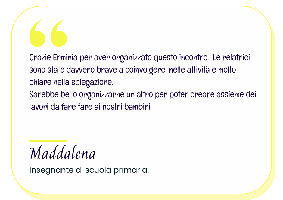 recensione di Maddalena al seminario di Pianiga