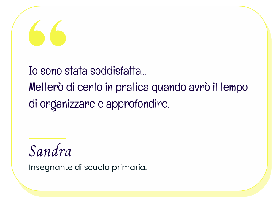 recensione di Sandra al seminario di Pianiga